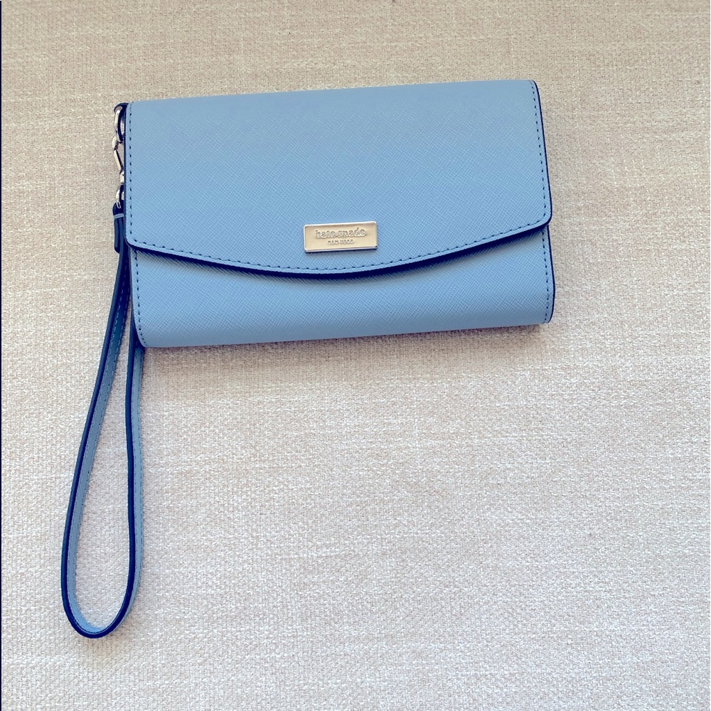 Kate Spade wristlet with phone pocket, EUC